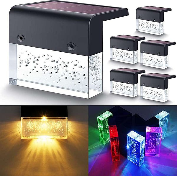 Waterproof New RGB LED Solar Light Step Fence Light Waterproof New RGB LED Solar Light Step Fence Light